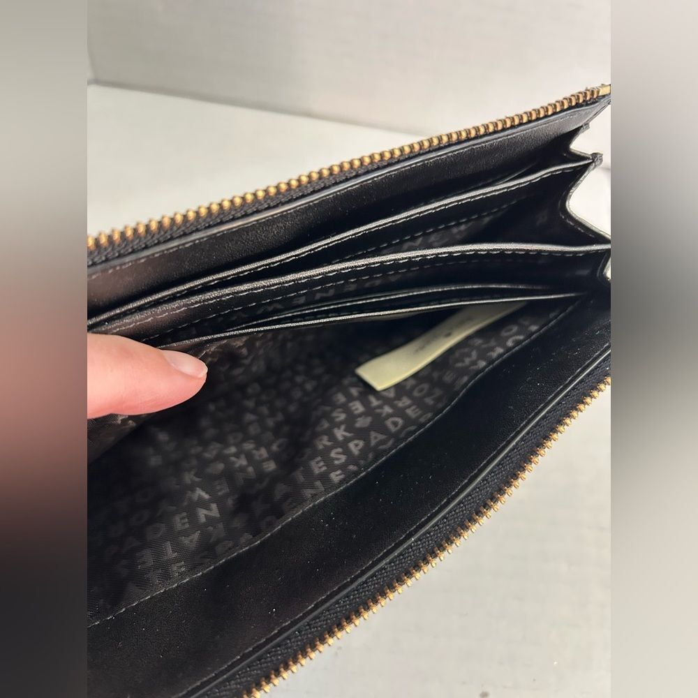 Kate Spade Black Gem-Studded Jeweled Wallet Clutch - Picture 5 of 13